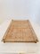 Mid-Century Rattan Acrylic Glass Tray with Brass Handles, 1970s, Image 6