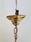 Mid-Century Italian Pagoda Pendant with Brass and Curved Smoked Glass from Esperia, 1970s 9