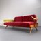 Raspberry-Red Daybed, 1950s 1