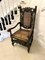 Large Antique Victorian Carved Oak Throne Chair, 1880 6