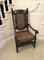 Large Antique Victorian Carved Oak Throne Chair, 1880 11