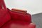 Poltrone Mid-Century in stile Bauhaus in pelle bordeaux di Jozsef Peresztegi, Ungheria, anni '60, Immagine 3