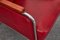 Poltrone Mid-Century in stile Bauhaus in pelle bordeaux di Jozsef Peresztegi, Ungheria, anni '60, Immagine 7