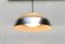 Mid-Century German Space Age Aluminum and Glass Pendant Lamp from Doria, 1960s 3