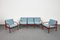 Mid-Century Vintage Teak Sofa & Armchairs by Arne Vodder for Glostrup, 1960s, Set of 3 1