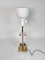 Large Italian Brass and Acrylic Glass Table Lamp with Integrated Light, 1970s, Image 14