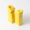 Postmodern Yellow Ceramic Candle Holders from ASA, 1980s, Set of 2 2