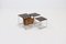 Rosewood Nesting Tables with Leather Magazine Holder from Brabantia, 1970s, Set of 3, Image 4