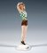 Art Deco Figurine Lady with a Heart attributed to Stephan Dakon for Goldscheider, 1939, Image 2