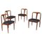 Scandinavian Juliane Dining Chairs attributed to Johannès Andersen, Denmark, 1960s, Set of 4, Image 1