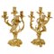 19th Century Gilt Bronze Candelabras, Set of 2 1