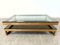 2-Tier 23 Karat Gold and Glass Coffee Table from Belgochrom, 1970s 7