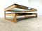 2-Tier 23 Karat Gold and Glass Coffee Table from Belgochrom, 1970s 12