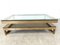 23 Karat Gold and Glass 2-Tier Coffee Table from Belgochrom, 1970s 4