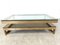 23 Karat Gold and Glass 2-Tier Coffee Table from Belgochrom, 1970s, Image 4
