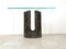 Vintage Black Marble Console Table from Cattelan, Italy, 1980s 6