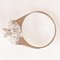 Vintage 18k White Gold Diamond Snowflake Ring, 1970s 10