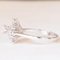 Vintage 18k White Gold Diamond Snowflake Ring, 1970s, Image 4