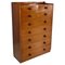 Italian Modern Chest of Drawers in Wood with Spherical Handle, 1980s 1