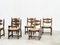 Brutalist Razorback Rattan Dining Chairs, 1980s, Set of 6 5