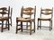 Brutalist Razorback Rattan Dining Chairs, 1980s, Set of 6 3