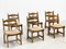 Brutalist Razorback Rattan Dining Chairs, 1980s, Set of 6 1