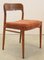 Vintage Model 75 Chairs by Niels Otto Møller, 1960s, Set of 6 15