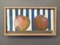 Natura morta con mele e strisce, dipinti ad olio, con cornice, set di 3, Immagine 8
