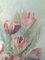 Tulipes au Pastel Nature Morte, Peinture à l'Huile, Encadrée 11