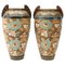 19th Century Enamelled Stoneware Vases from Doulton Lambeth, Set of 2 1