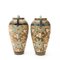 19th Century Enamelled Stoneware Vases from Doulton Lambeth, Set of 2 2