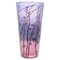 Acid Etched Purple Cameo Glass Vase 1