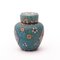 Chinesisches Keramik-Ingwerglas im Cloisonné-Stil 2