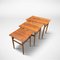 Tables Gigognes Vintage en Bois par Kai Kristiansen, Danemark, 1960s, Set de 3 1