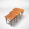 Tavolini ad incastro vintage in legno di Kai Kristiansen, Danimarca, anni '60, set di 3, Immagine 1