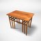 Tavolini ad incastro vintage in legno di Kai Kristiansen, Danimarca, anni '60, set di 3, Immagine 6