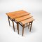 Tavolini ad incastro vintage in legno di Kai Kristiansen, Danimarca, anni '60, set di 3, Immagine 5