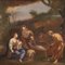 Artiste Italien, Paysage avec Scène de Famille, 1760, Huile sur Toile 2