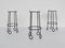 French Iron Bar Stools attributed to Jean Royère, 2000s, Set of 3, Image 2