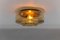 Amber Gold Wall Lamps / Flush Mounts, 1960s, Set of 2, Image 10