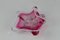 Cuenco artístico vintage de vidrio rosa de Josef Hospodka, años 60, Imagen 2