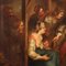 English Artist, Genre Scene, 18th Century, Oil on Canvas, Framed 8