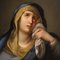 Artiste Italien, Vierge des Douleurs, 1770, Huile sur Toile, Encadrée 12
