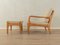 Armchair with Stool, 1960s, Set of 2 2