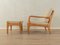 Armchair with Stool, 1960s, Set of 2, Image 2