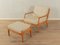 Fauteuil avec Tabouret, 1960s, Set de 2 1