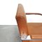 Vintage Cognaq Leather Armchair with Armrests from Knoll Inc. / Knoll International, 1980s, Image 6