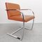 Vintage Cognaq Leather Armchair with Armrests from Knoll Inc. / Knoll International, 1980s 2