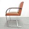 Cognaq Vintage Ledersessel mit Armlehnen von Knoll Inc. / Knoll International, 1980er 4