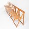 Trieste Folding Chairs attributed to Aldo Jacover for Bazzani, Italy, 1970s, Set of 6 6